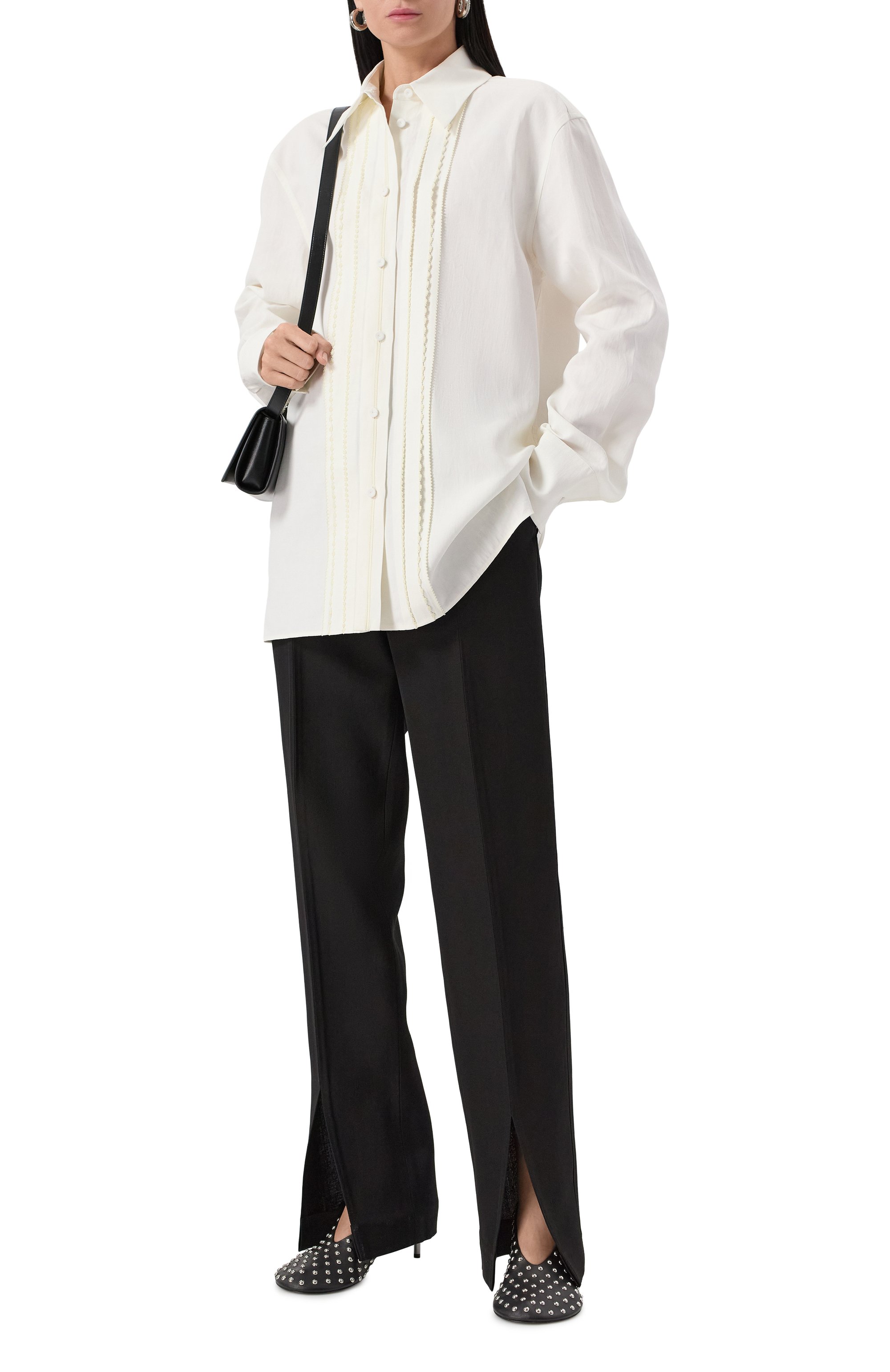 Льняная рубашка JIL SANDER белого цвета по цене 232000 руб., арт. J02DL0224-J60001, фото 2 Льняная рубашка JIL SANDER, арт. J02DL0224-J60001, фото 2