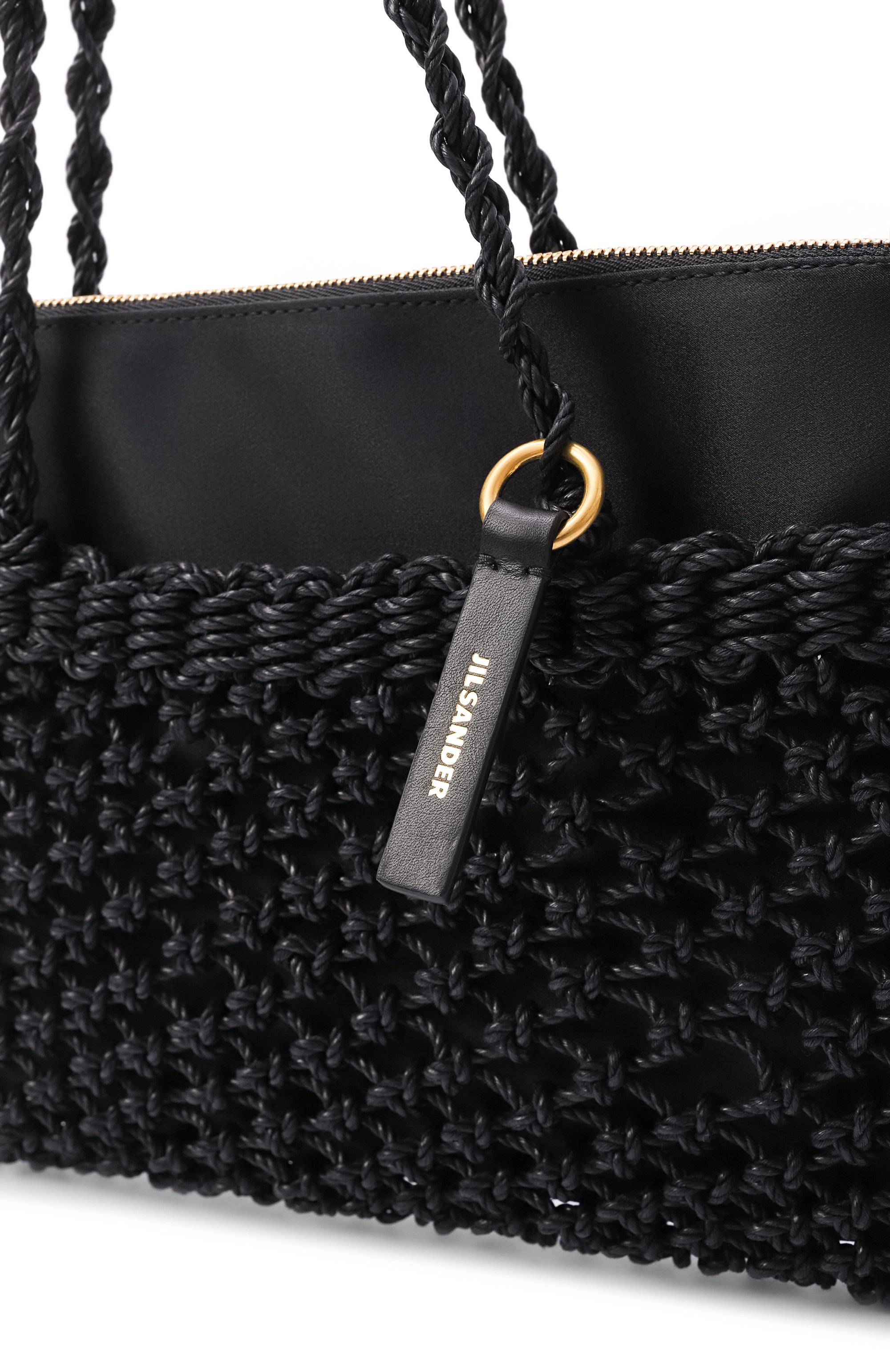 Сумка tangle JIL SANDER черного цвета по цене 133000 руб., арт. J07ZH0069/P9340, фото 6 Сумка tangle JIL SANDER, арт. J07ZH0069/P9340, фото 6