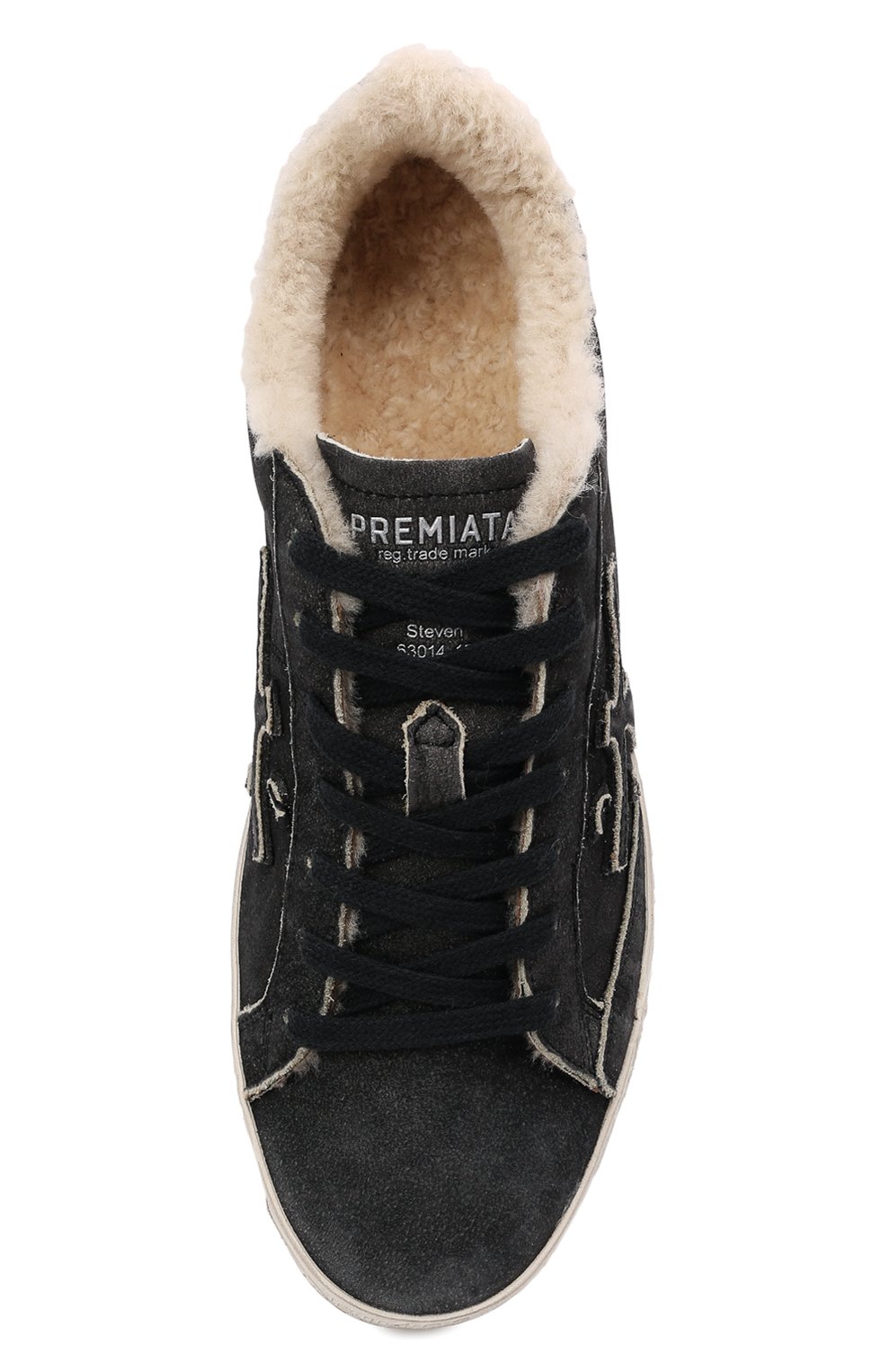 Замшевые кеды steven d PREMIATA темно-серого цвета по цене 41150 руб., арт. STEVEND/VAR5537, фото 5 Замшевые кеды steven d PREMIATA, арт. STEVEND/VAR5537, фото 5