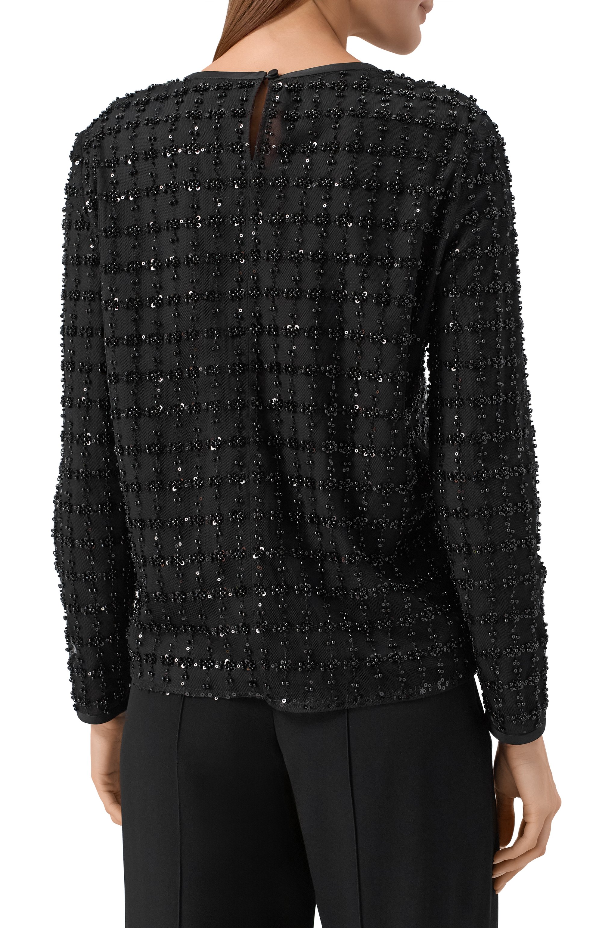 Топ с отделкой бисером EMPORIO ARMANI, арт. EW004098/AF20540, фото 4