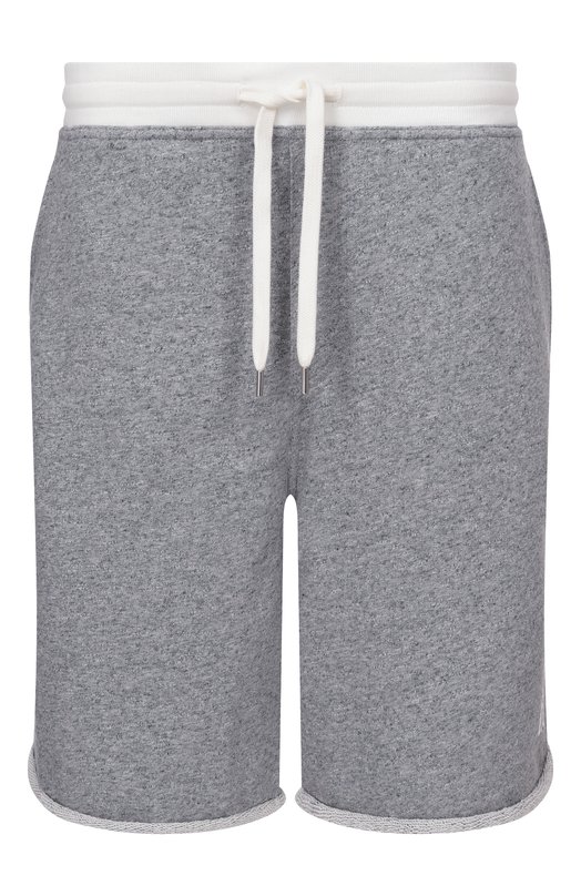 Шорты из хлопка и льна Brunello Cucinelli MR8313375G Серый MR8313375G