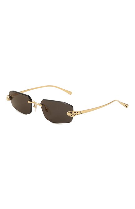 Женские солнцезащитные очки CARTIER черного цвета, арт. CT0474S 001 | Фото 1 (Тип очков: С/з; Региональные ограничения белый список (Axapta Mercury): Не проставлено; Материал: Металл; Нос: Не проставлено; Очки форма: Прямоугольные, Безоправные; Оптика Гендер: оптика-женское)