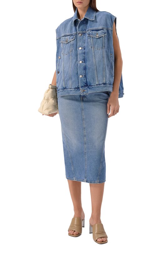 Джинсовый жилет Janette Haikure HEW09123DF106L0909/JANETTE N0RDIC BLUE Голубой  HEW09123DF106L0909/JANETTE N0RDIC BLUE Фото 2