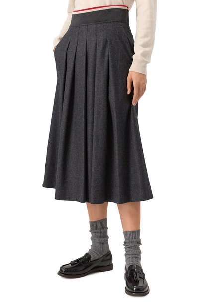 Шерстяная юбка BRUNELLO CUCINELLI, арт. M038PG3736, фото 3