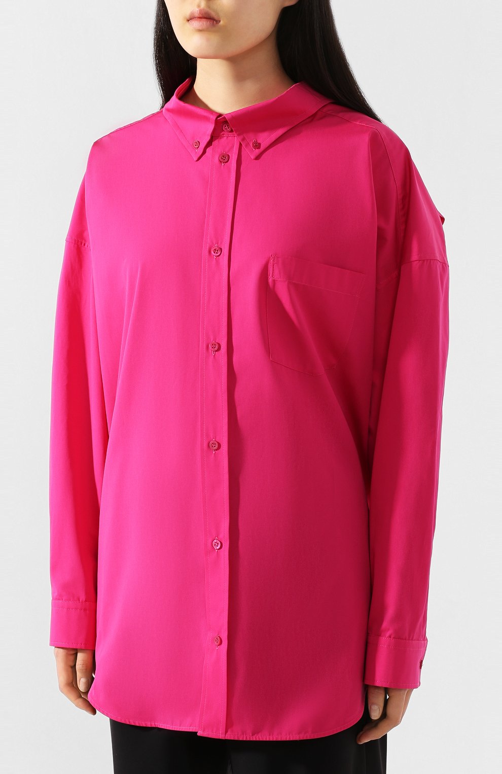 Хлопковая рубашка BALENCIAGA, арт. 622050/TIM40, фото 3