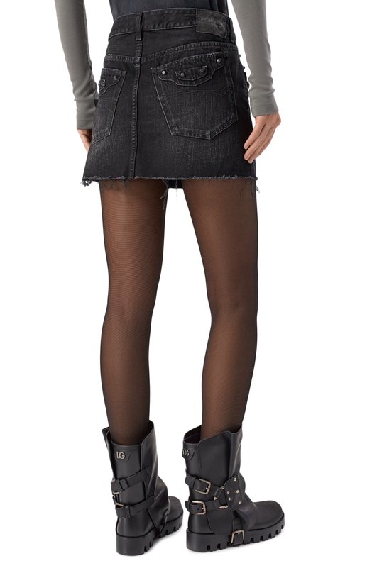 Джинсовая юбка Balenciaga 852324/TTW67 Чёрный  852324/TTW67 Фото 4