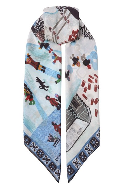 Женский шелковая шаль зимняя деревня GOURJI, арт. 91233537/6244108