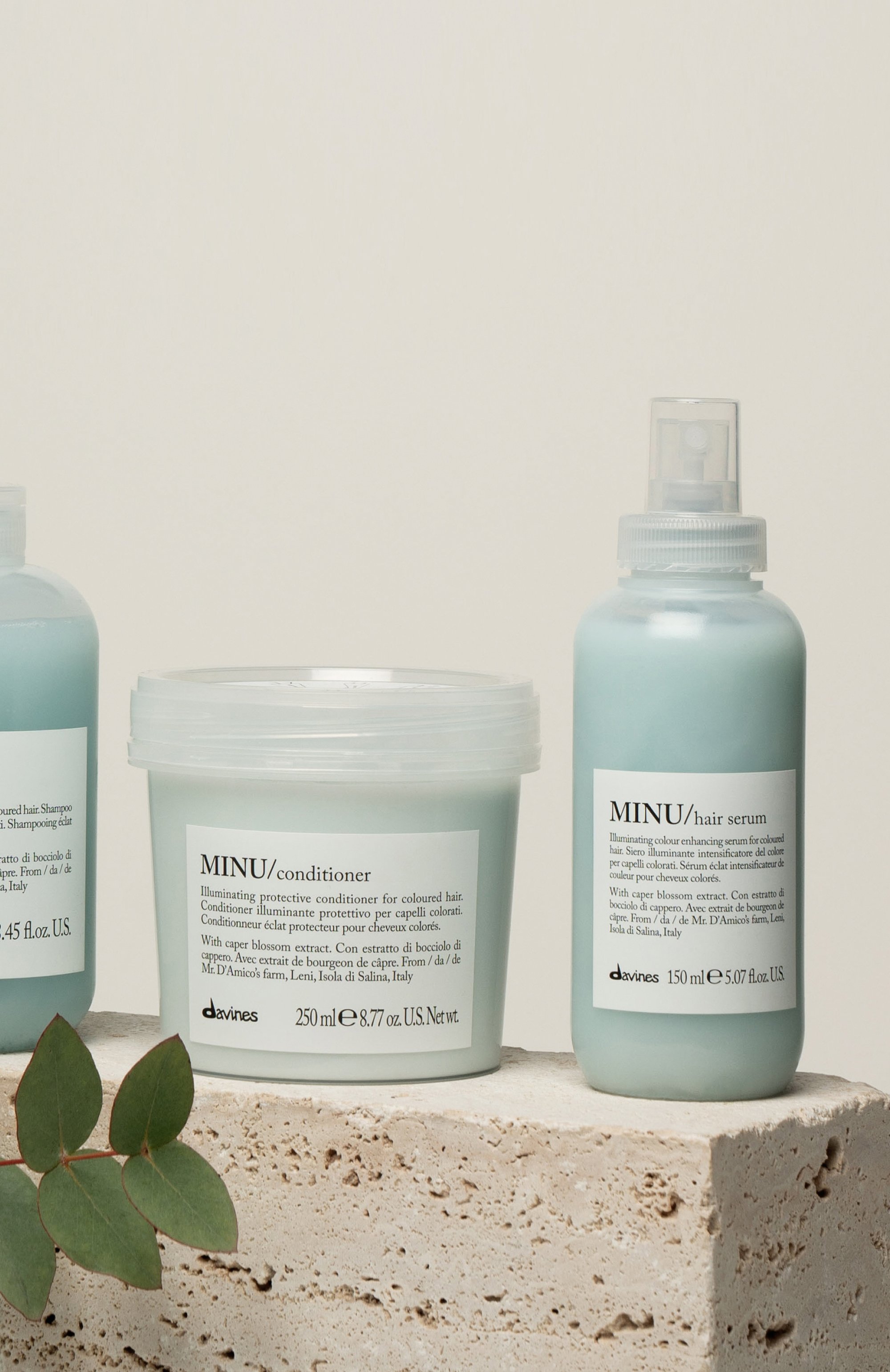 Несмываемая сыворотка для окрашенных волос minu (150ml) DAVINES, арт. 75067, фото 2