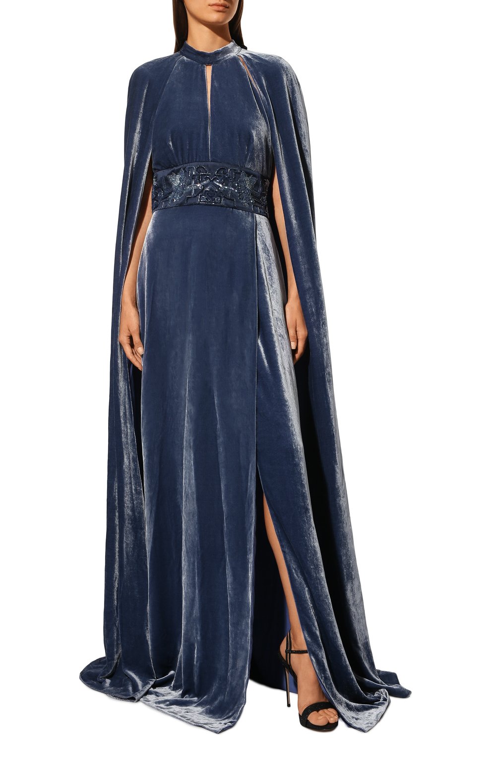 Платье из вискозы и шелка ZUHAIR MURAD, арт. DRP19345/VESB002, фото 3