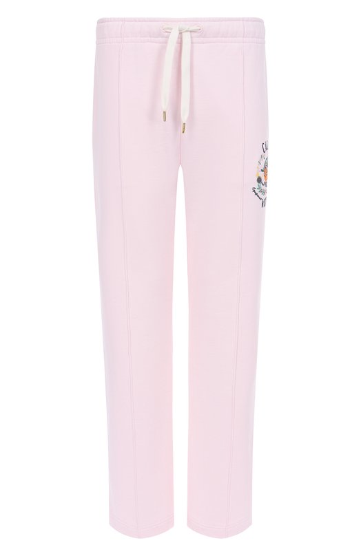 Хлопковые брюки Casablanca M-AW25-JTR-051-03 Розовый M-AW25-JTR-051-03