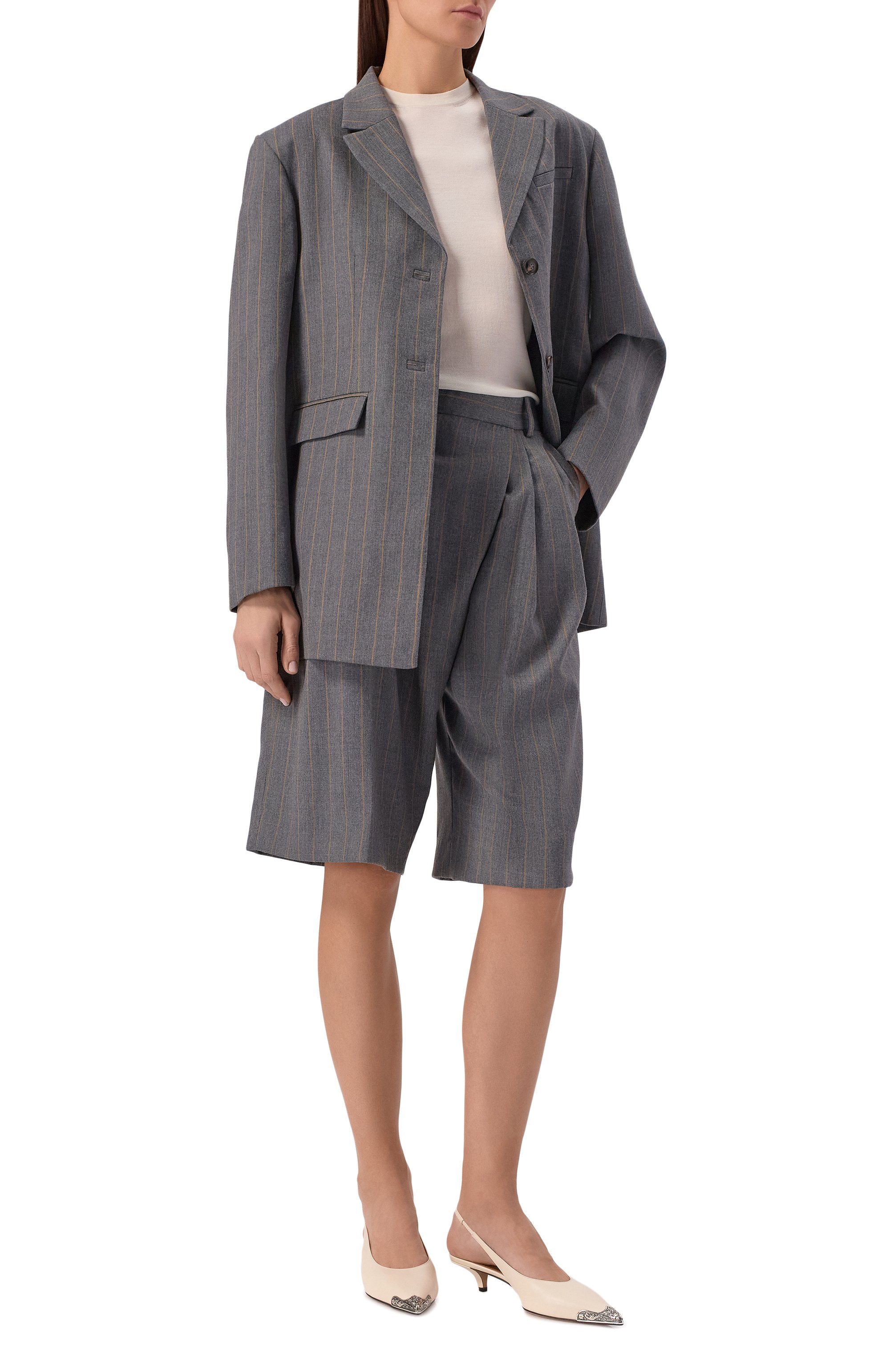 Жакет из шерсти и вискозы GANNI, арт. A1020040, фото 2