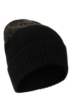 Детский комплект из шапки и шарфа EMPORIO ARMANI черного цвета, арт. 407526/3F488 | Фото 2 (Материал сплава: Проставлено; Материал: Синтетический материал, Текстиль, Шерсть; Нос: Не проставлено)