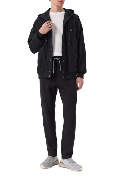 Брюки из хлопка и кашемира BRUNELLO CUCINELLI, арт. MM831B2330, фото 2