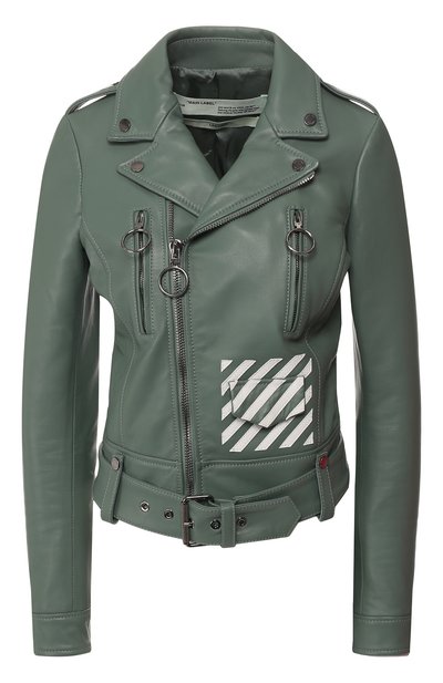 Женская кожаная куртка OFF-WHITE, арт. 0WJG002R197790544301