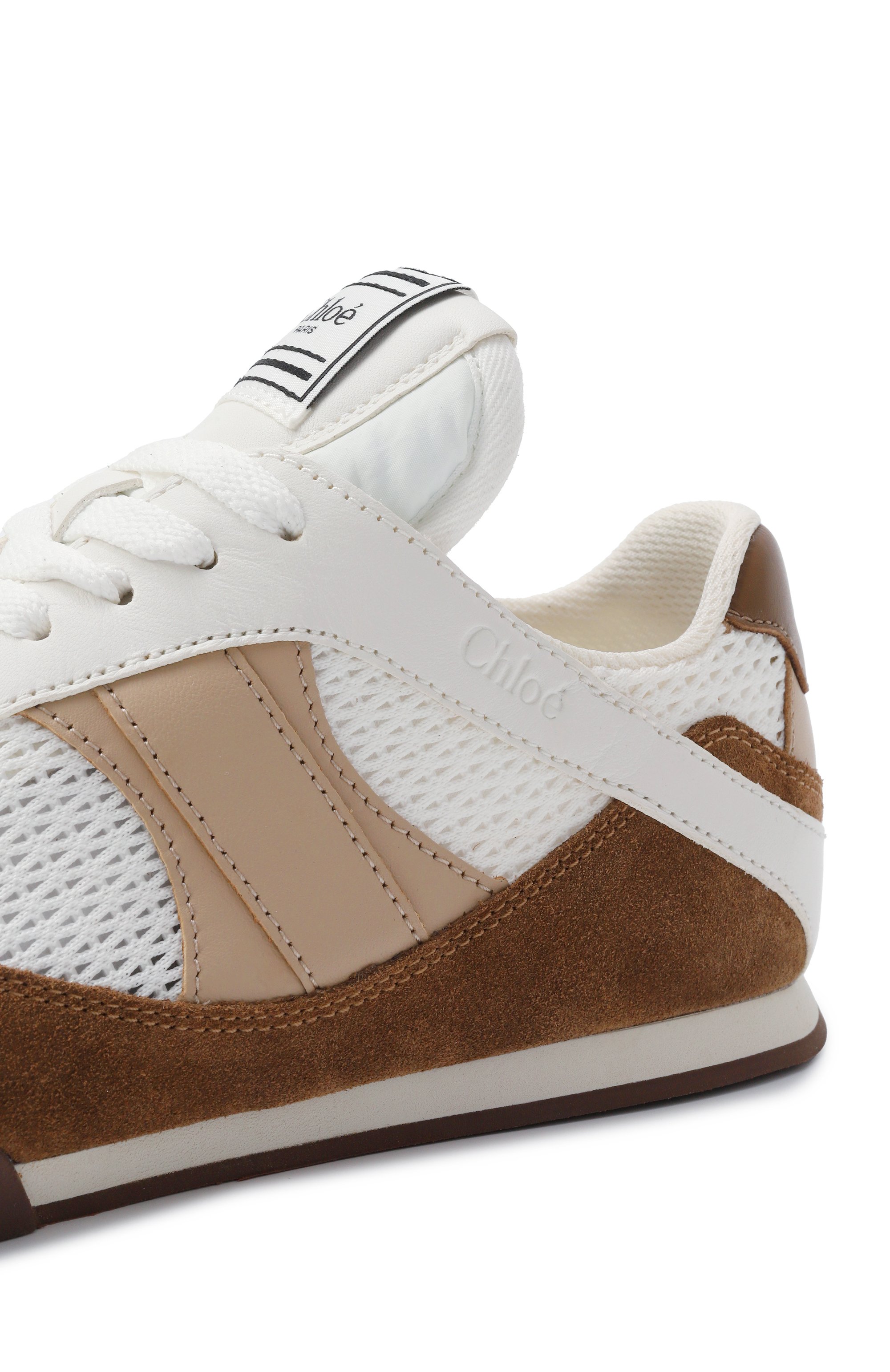 Комбинированные кроссовки kick CHLOÉ, арт. CHC25S07IPL, фото 7