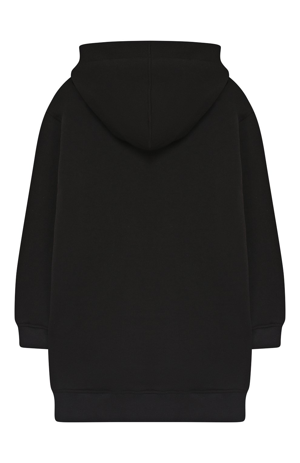 Хлопковое мини-платье с капюшоном PHILOSOPHY DI LORENZO SERAFINI KIDS черного цвета по цене 16450 руб., арт. PJAB18/FE144/TH008/XXS-XS, фото 2 Хлопковое мини-платье с капюшоном PHILOSOPHY DI LORENZO SERAFINI KIDS, арт. PJAB18/FE144/TH008/XXS-XS, фото 2