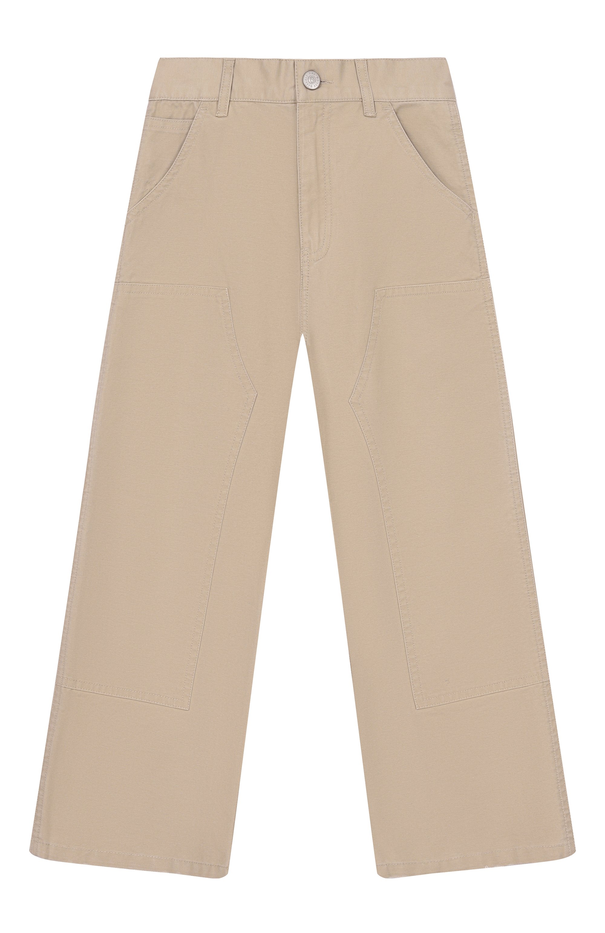 Хлопковые брюки MM6 серого цвета по цене 29300 руб., арт. M60958/MM07D, фото 1 Хлопковые брюки MM6, арт. M60958/MM07D, фото 1