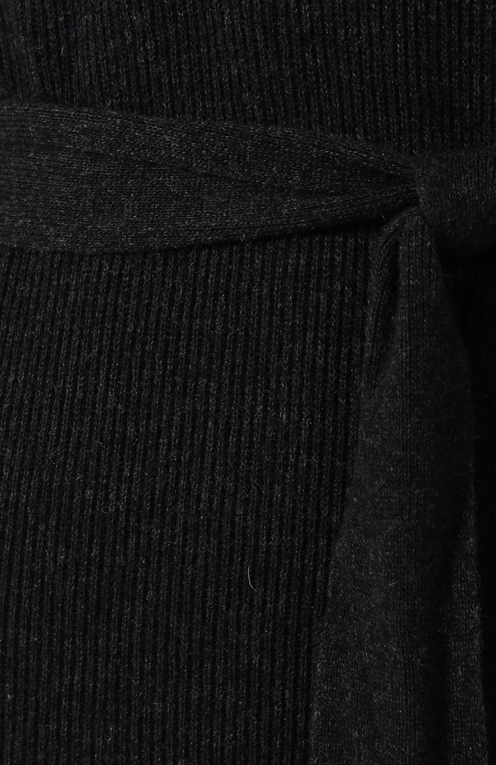 Платье с поясом NANUSHKA серого цвета по цене 52050 руб., арт. CANAAN_CHARC0AL_CASHMERE BLEND RIB CASHMERE BLEND, фото 5 Платье с поясом NANUSHKA, арт. CANAAN_CHARC0AL_CASHMERE BLEND RIB CASHMERE BLEND, фото 5
