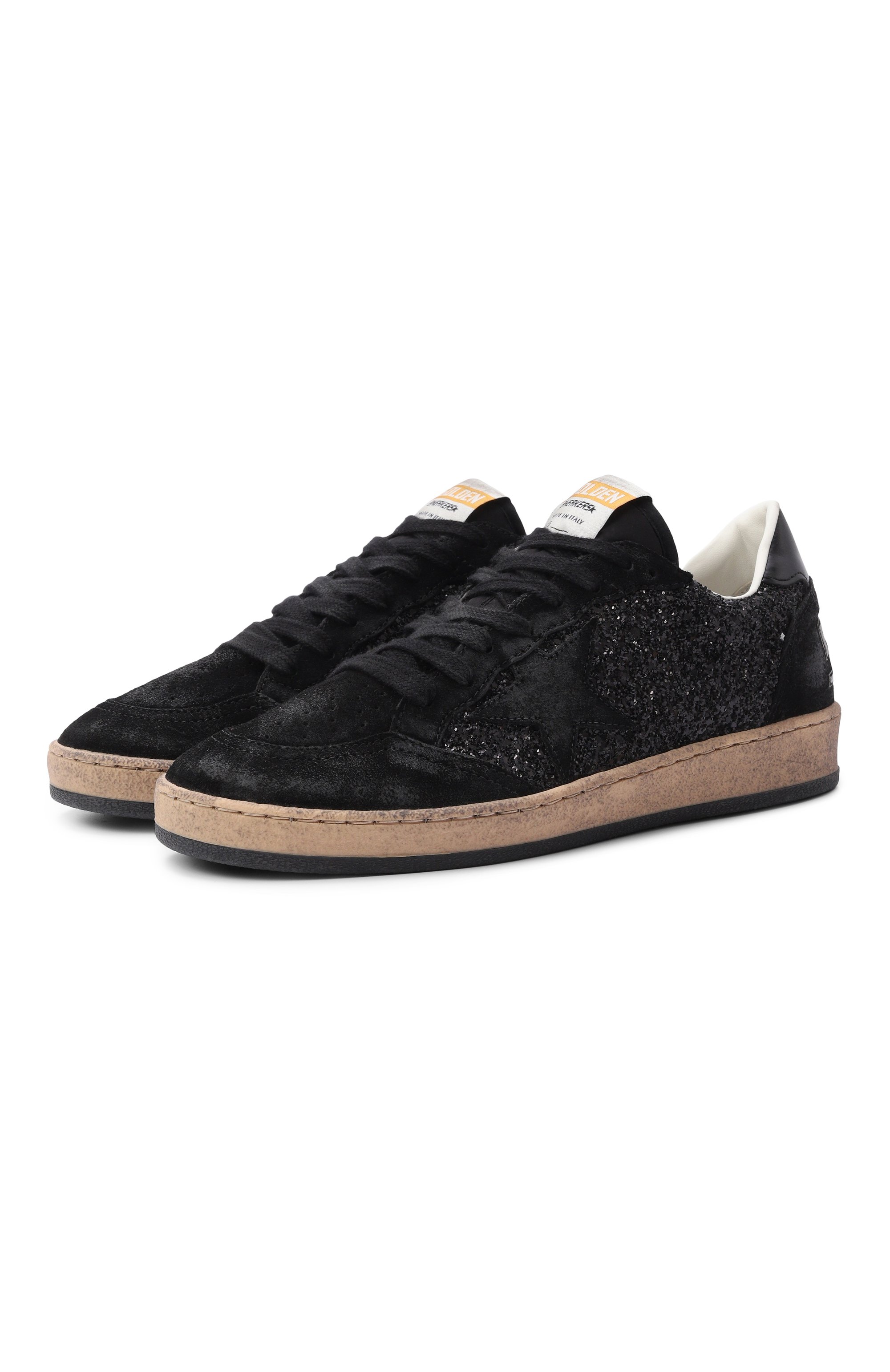 Комбинированные кеды ballstar GOLDEN GOOSE DELUXE BRAND, арт. GWF00117.F003989, фото 1