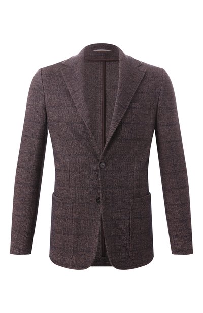 Мужской пиджак из шерсти и хлопка CANALI, арт. J0147/JJ02554
