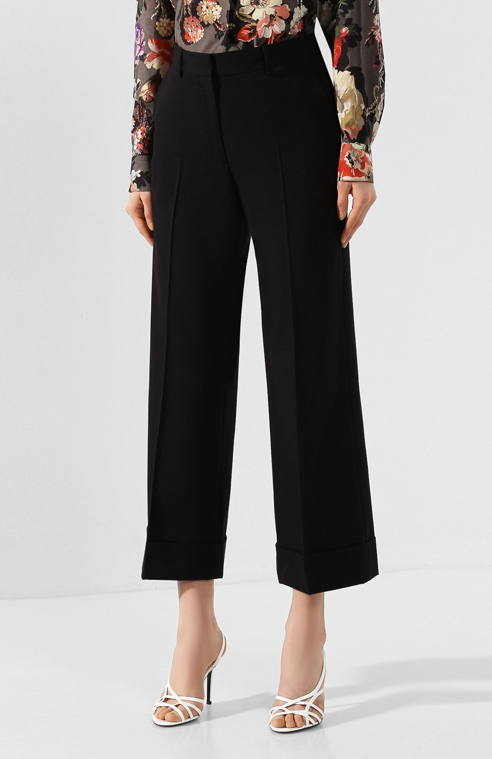 Брюки из смеси хлопка и шерсти DRIES VAN NOTEN черного цвета по цене 46350 руб., арт. 201-30952-9293, фото 3 Брюки из смеси хлопка и шерсти DRIES VAN NOTEN, арт. 201-30952-9293, фото 3