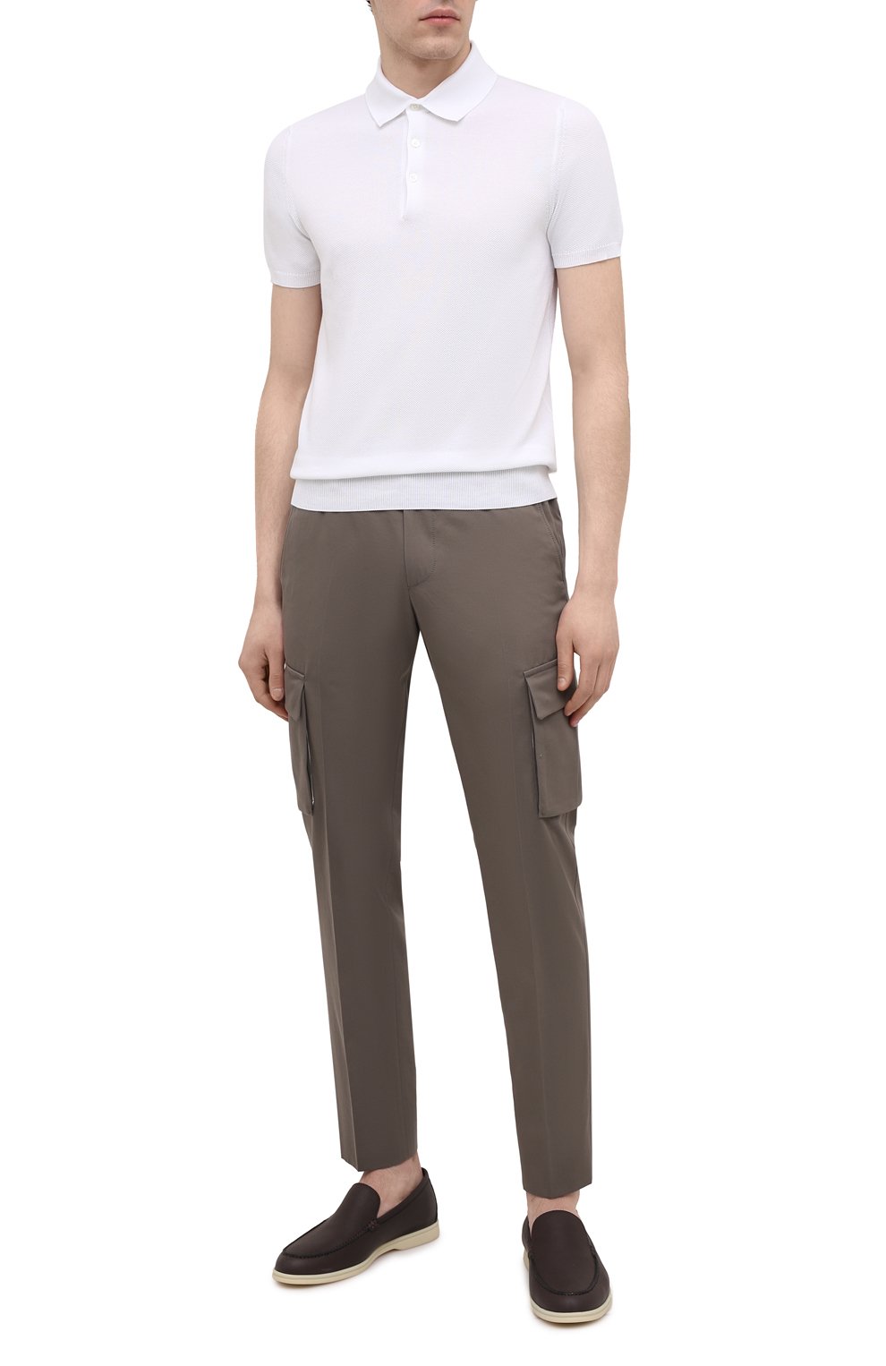 Брюки-карго из хлопка и кашемира CORNELIANI, арт. 874L02-1114105/00, фото 2