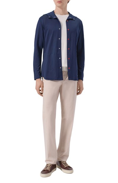 Мужская хлопковая рубашка KITON, арт. UMCPETEH0923416