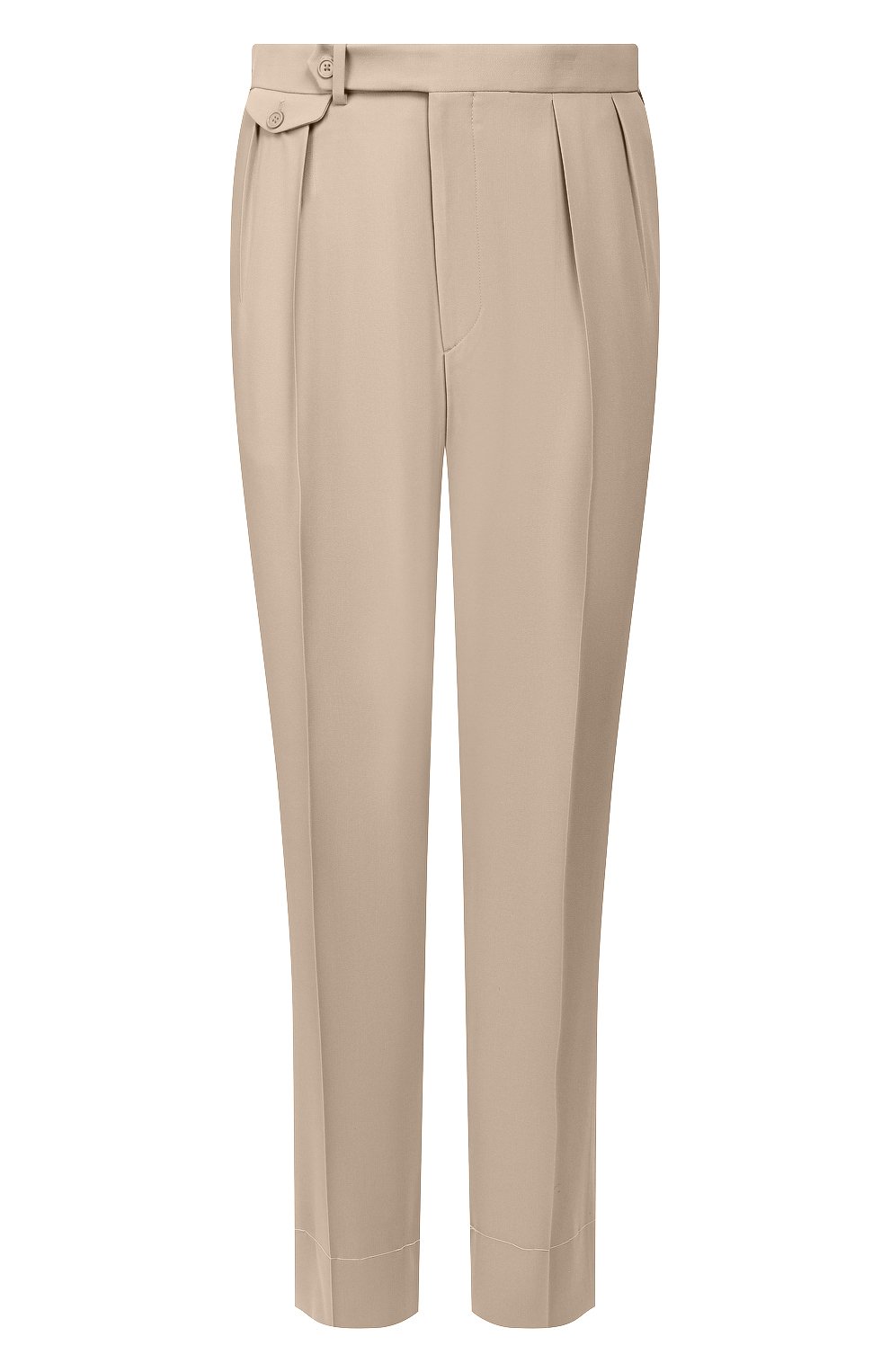 Шерстяные брюки RALPH LAUREN бежевого цвета по цене 77600 руб., арт. 798794542, фото 1 Шерстяные брюки RALPH LAUREN, арт. 798794542, фото 1