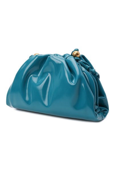 Клатч pouch mini BOTTEGA VENETA бирюзового цвета по цене 199500 руб., арт. 680186/V1C30, фото 4 Клатч pouch mini BOTTEGA VENETA, арт. 680186/V1C30, фото 4