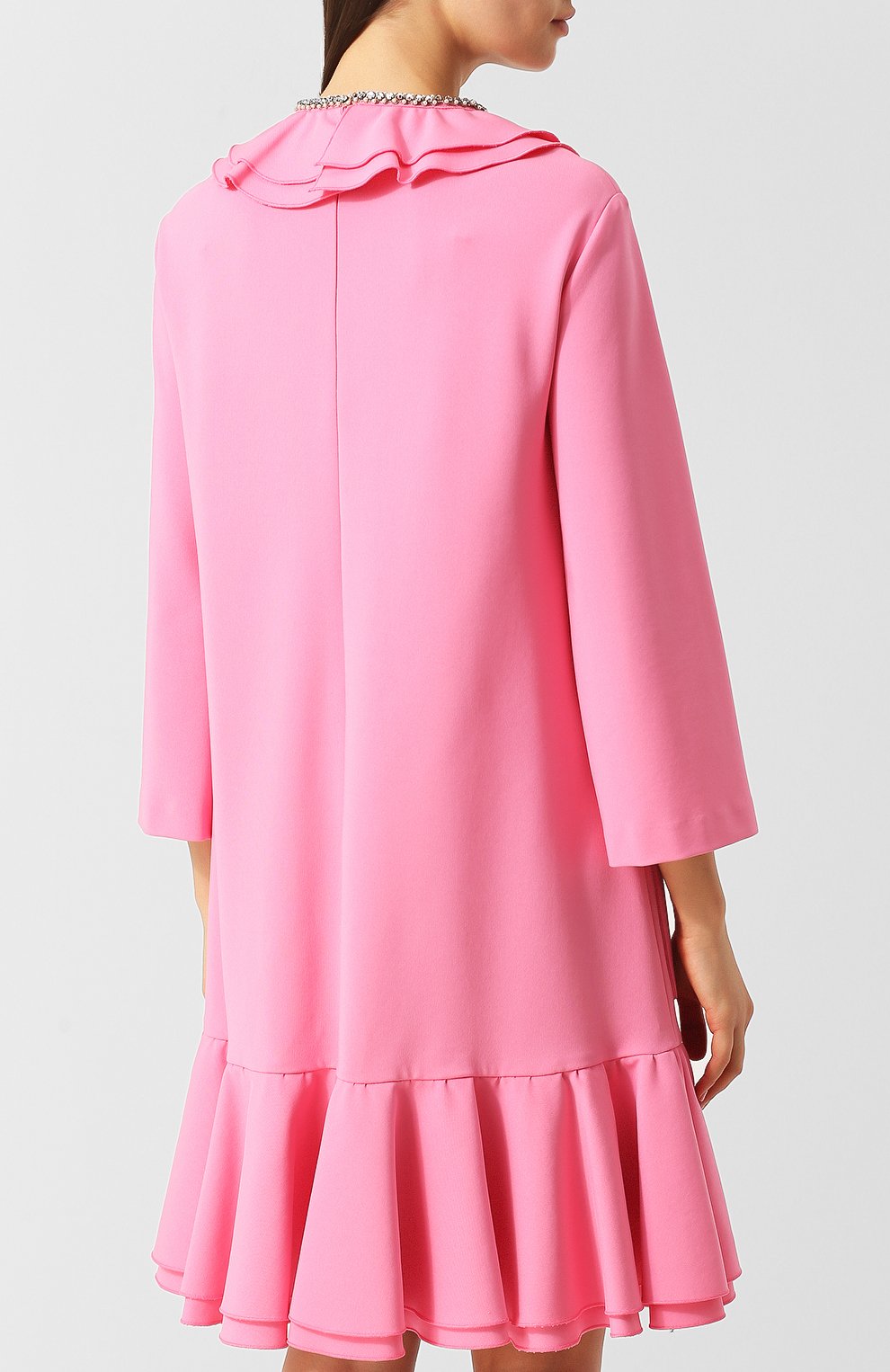 Платье с оборкой и накладными карманами GUCCI, арт. 538736/X901A, фото 4