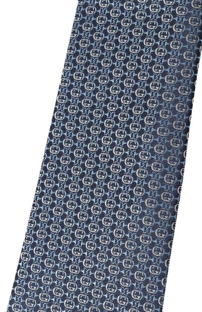 Шелковый галстук GUCCI синего цвета по цене 28800 руб., арт. 643994 4E002, фото 4 Шелковый галстук GUCCI, арт. 643994 4E002, фото 4