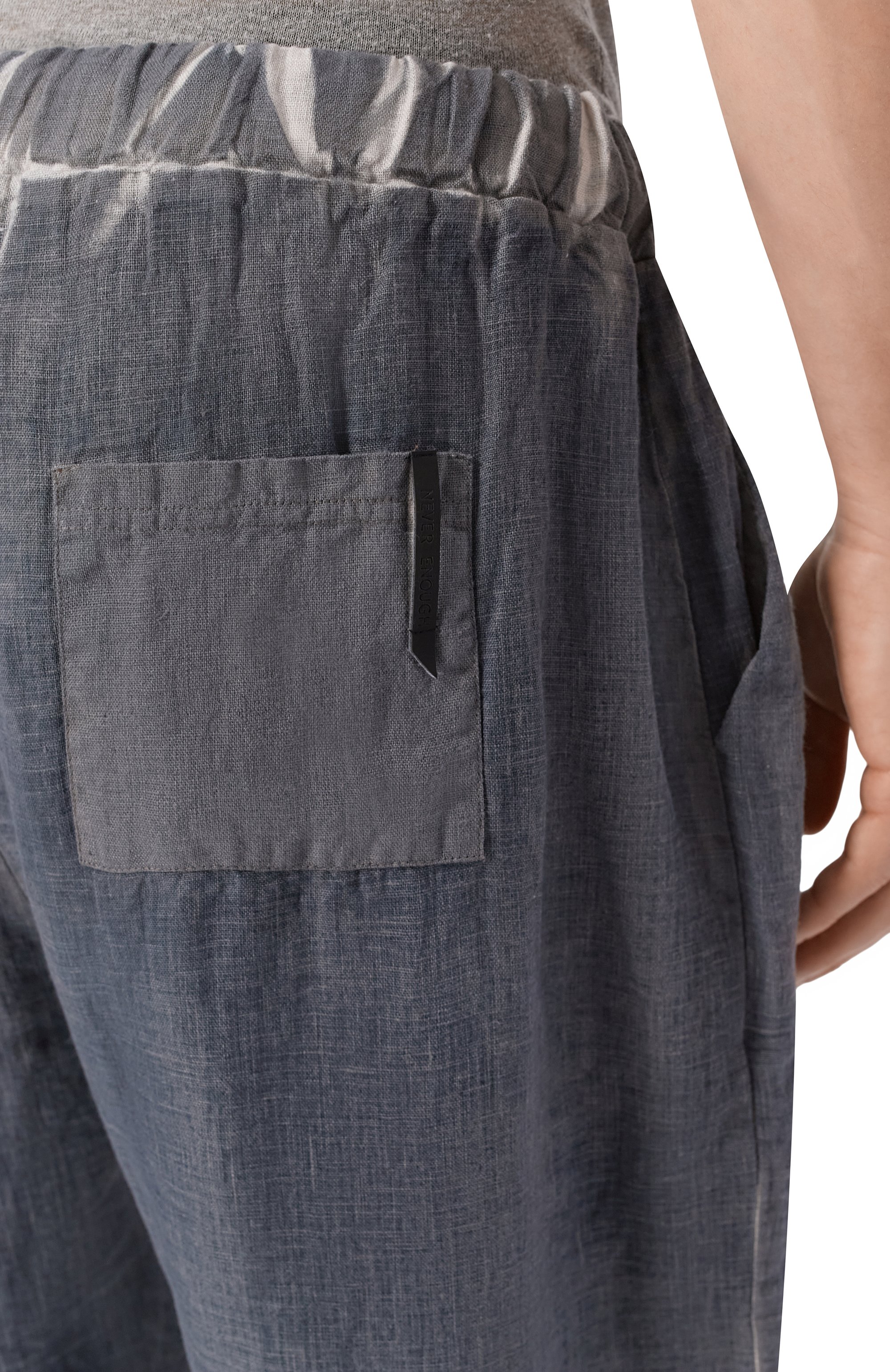 Льняные брюки NEVER ENOUGH темно-серого цвета по цене 42450 руб., арт. 2B5M272-446/MPA058 SH 0, фото 5 Льняные брюки NEVER ENOUGH, арт. 2B5M272-446/MPA058 SH 0, фото 5