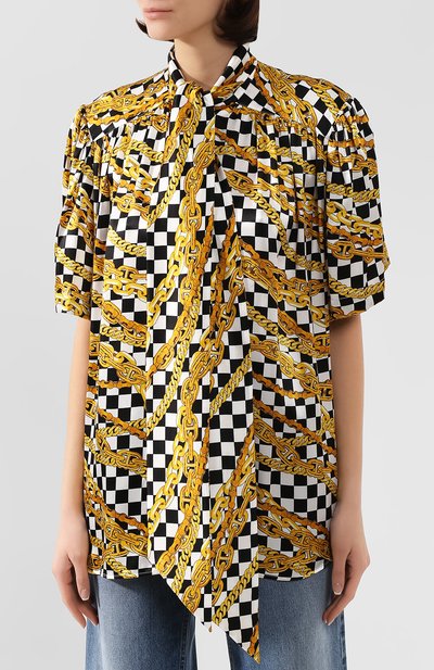 Атласная блузка BALENCIAGA, арт. 602571/TGL10, фото 3
