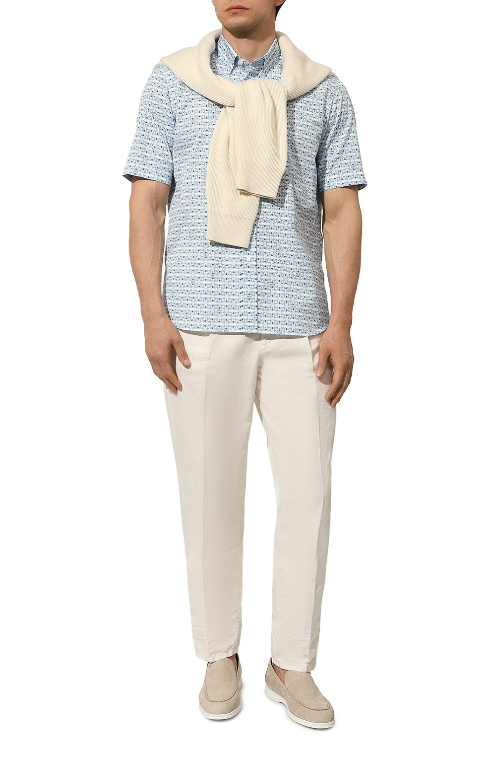 Хлопковая рубашка ZILLI, арт. LINAM5M010003250Q, фото 2