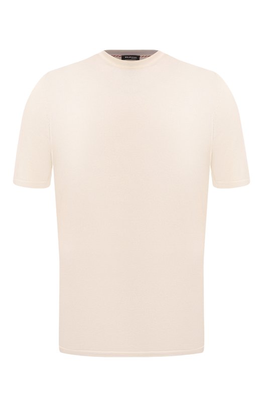 Хлопковый джемпер Kiton UMK0398 Кремовый UMK0398