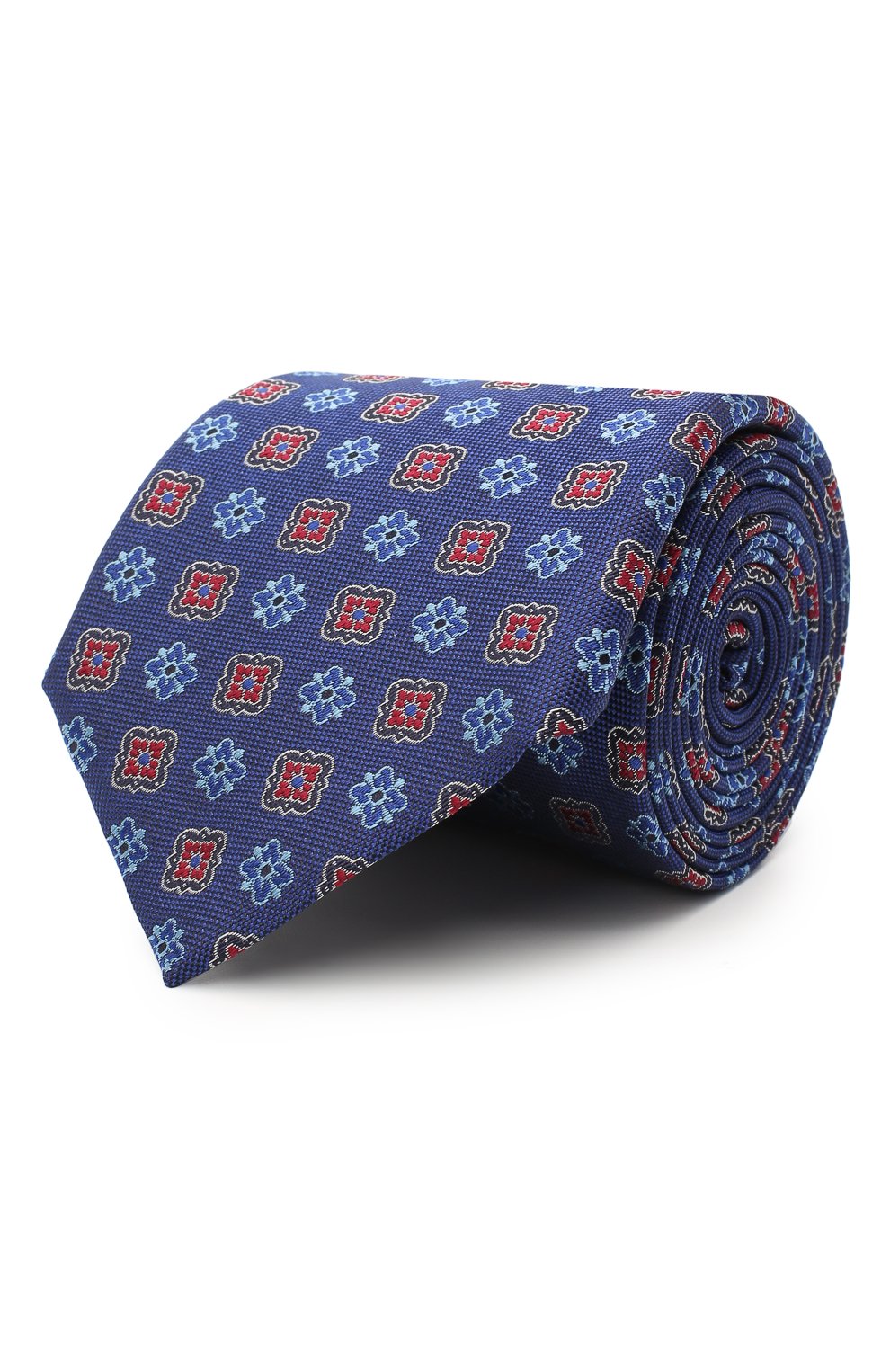Шелковый галстук CANALI синего цвета по цене 14650 руб., арт. 18/HJ02857, фото 1 Шелковый галстук CANALI, арт. 18/HJ02857, фото 1