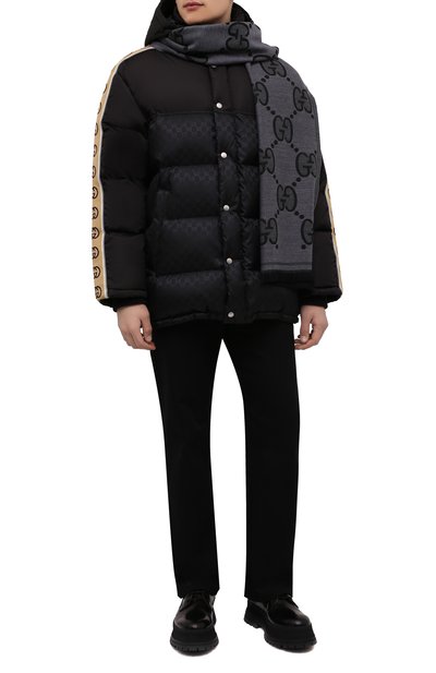 Шерстяной шарф GUCCI, арт. 598189/4G200, фото 2