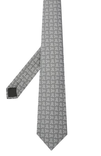 Шелковый галстук LANVIN серого цвета по цене 12600 руб., арт. 2059/TIE, фото 2 Шелковый галстук LANVIN, арт. 2059/TIE, фото 2