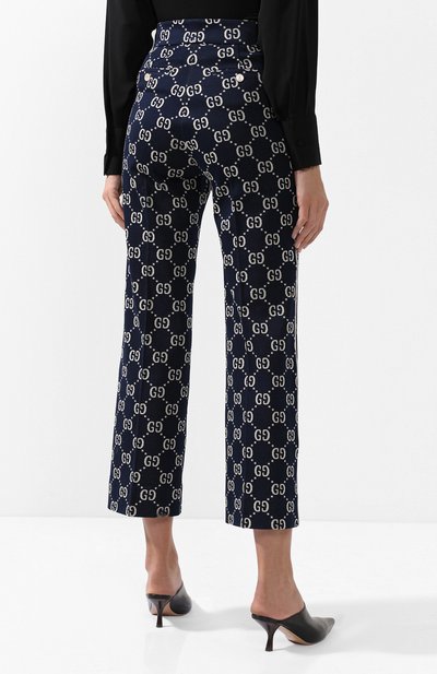 Хлопковые брюки с принтом GUCCI, арт. 523573/Z372F, фото 4