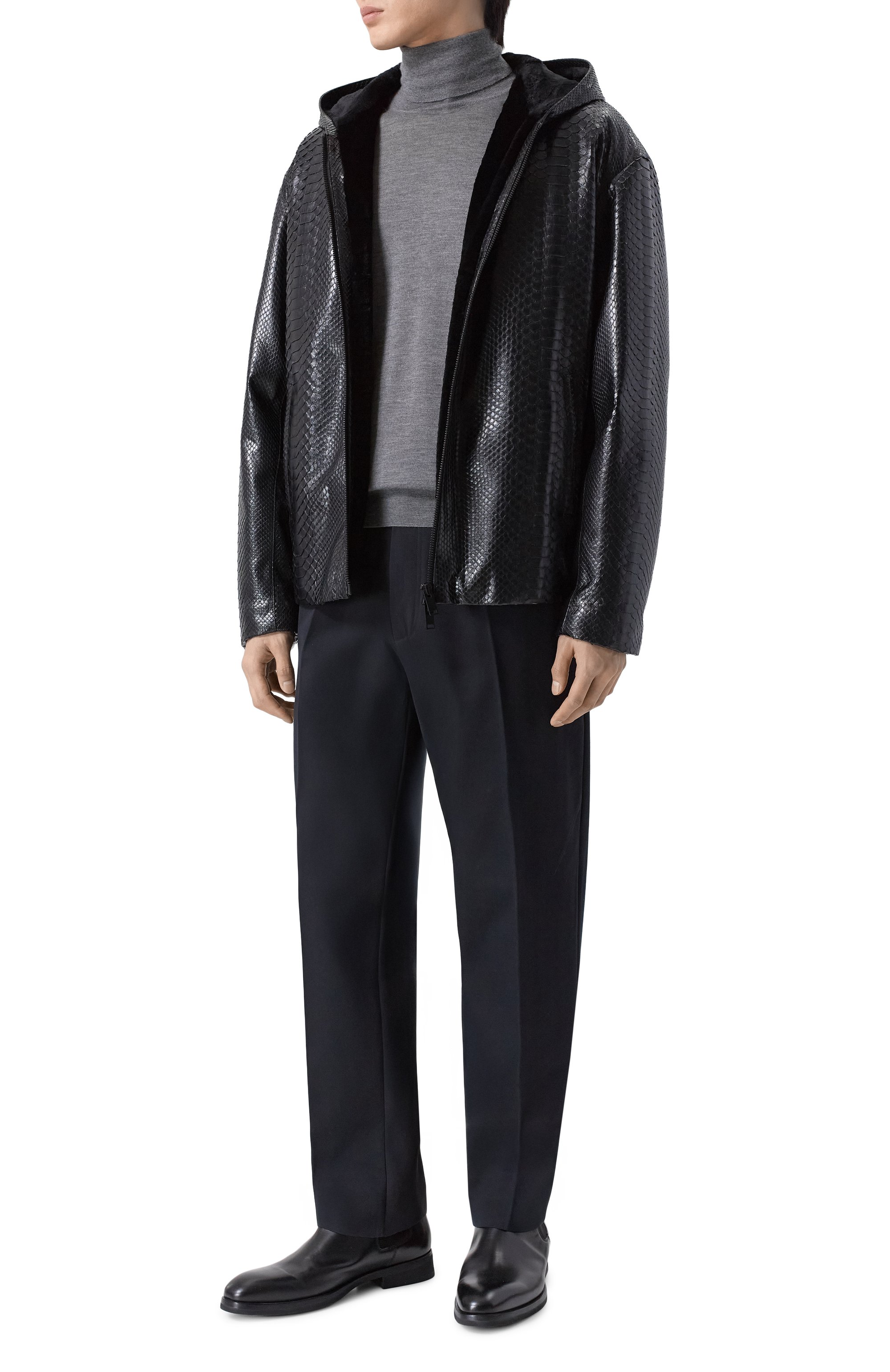 Куртка из кожи питона с подкладкой из норки MVST, арт. FEXECK-ES4455-1V, фото 2