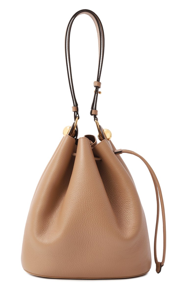 Женская сумка furla sfera small FURLA бежевого цвета, арт. WB01449/BX0176 | Фото 1 (Размер: small; Ремень/цепочка: На ремешке; Материал: Натуральная кожа)