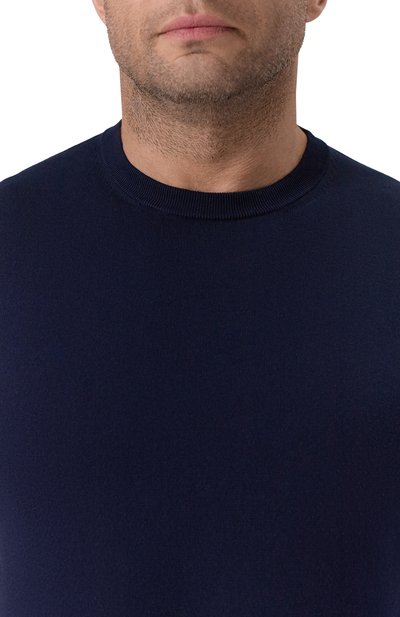 Хлопковый джемпер MVST темно-синего цвета по цене 78750 руб., арт. MS61-653MUBIG, фото 5 Хлопковый джемпер MVST, арт. MS61-653MUBIG, фото 5