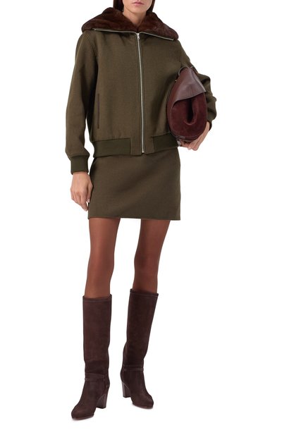 Бомбер с отделкой из норки YVES SALOMON, арт. 26WYV05660CAVI, фото 2