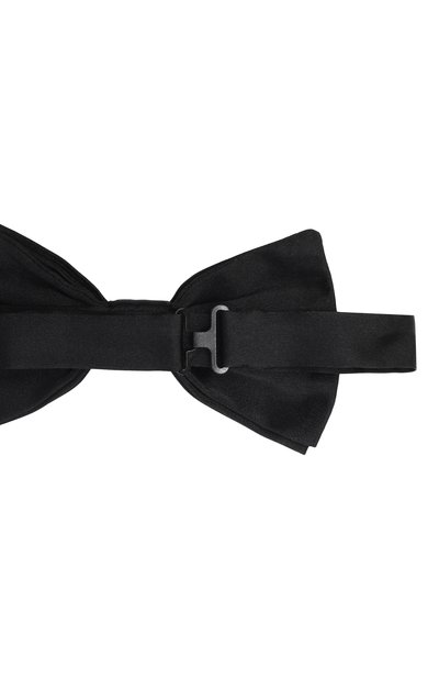 Шелковый галстук-бабочка DOLCE & GABBANA черного цвета по цене 21400 руб., арт. GR053E/GK062, фото 3 Шелковый галстук-бабочка DOLCE & GABBANA, арт. GR053E/GK062, фото 3