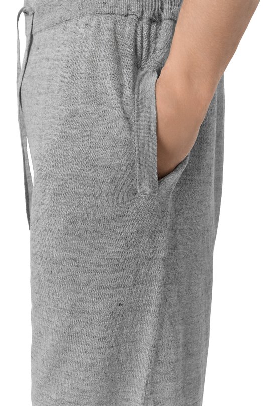 Шорты изо льна и шелка Andrea Campagna M5426-8088 Серый  M5426-8088 Фото 5