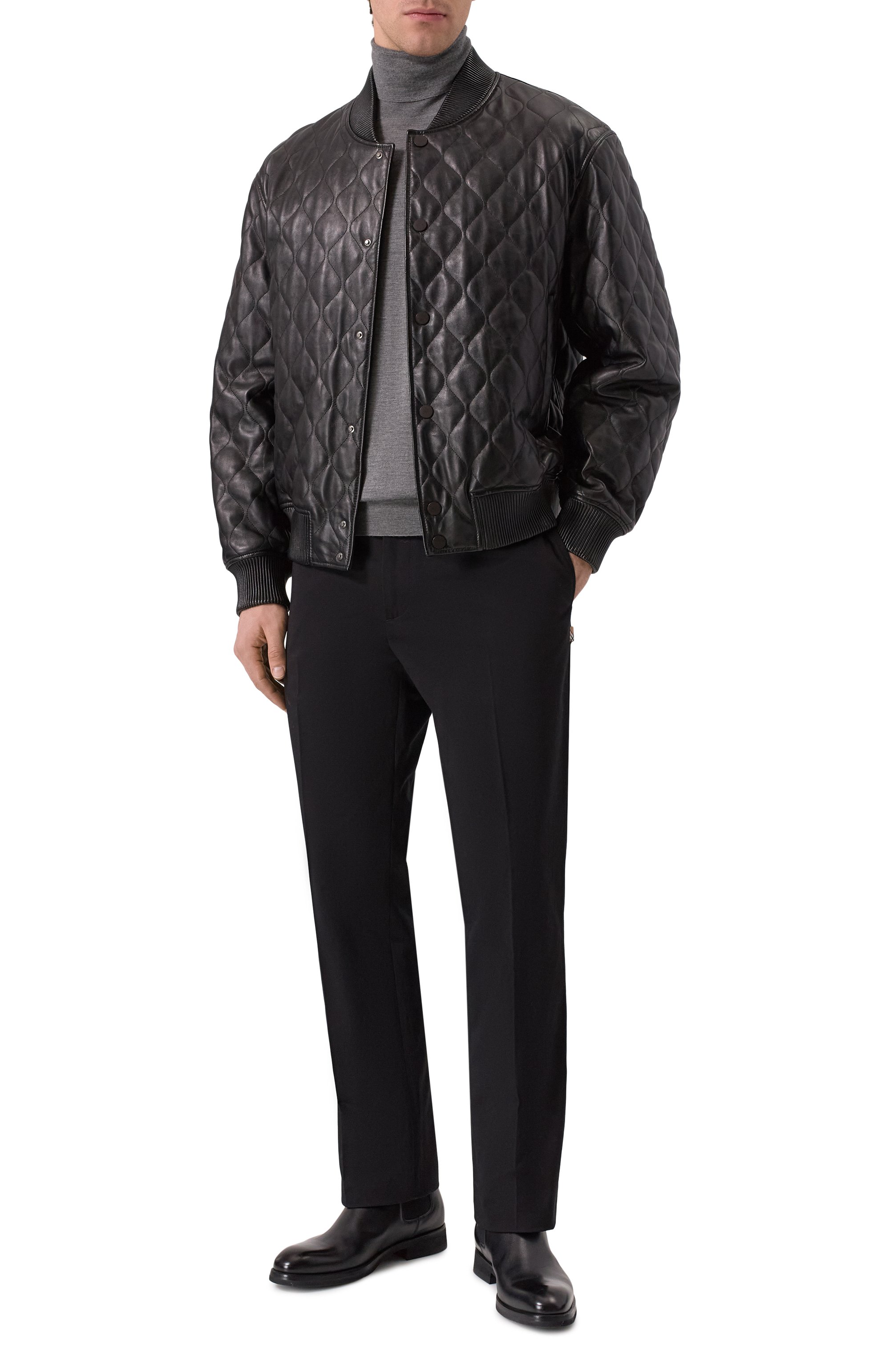 Кожаный бомбер MVST, арт. M25.1PM.0005, фото 2