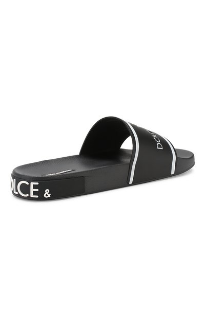 Кожаные шлепанцы saint barth DOLCE & GABBANA, арт. CS1646/AZ578, фото 4