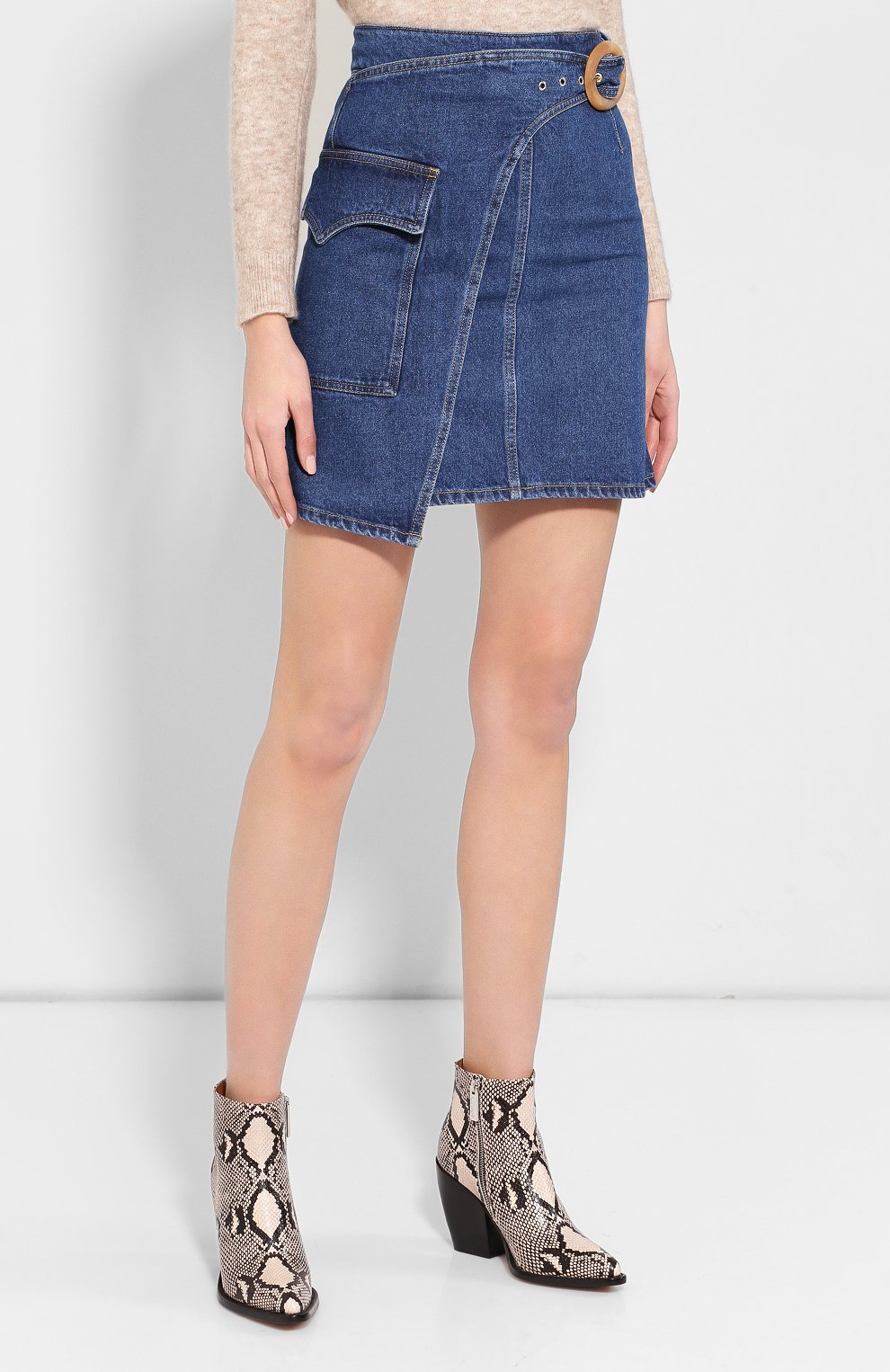 Джинсовая юбка NANUSHKA, арт. YEVA_INDIG0_DENIM, фото 3