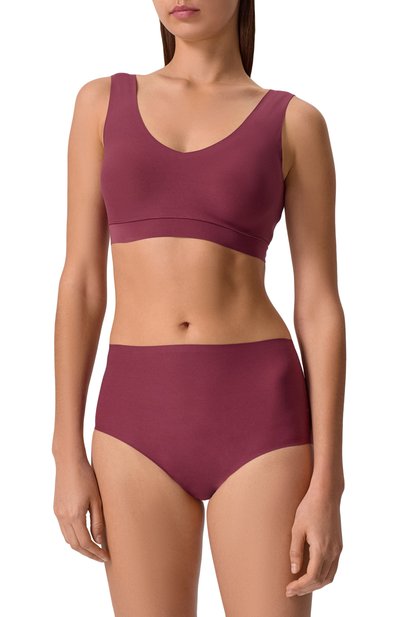 Трусы с завышенной талией CHANTELLE бордового цвета по цене 3440 руб., арт. C26470, фото 2 Трусы с завышенной талией CHANTELLE, арт. C26470, фото 2