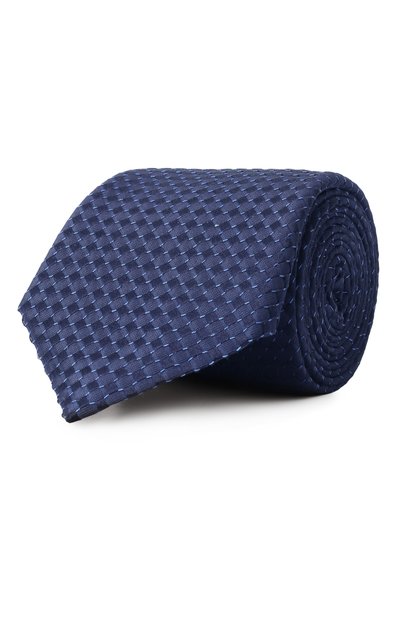 Галстук из шелка и хлопка CANALI, арт. 18/HJ04179, фото 1